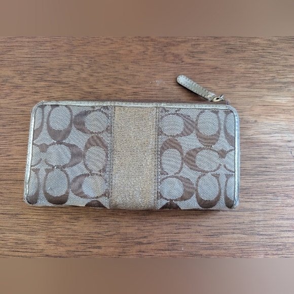 Coach Brown and Gold Wallet - Picture 4 of 8